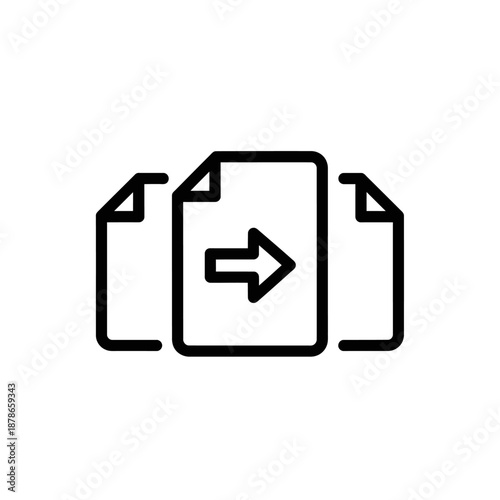 Digital File Transfer Illustration Showing Data Sharing Concept