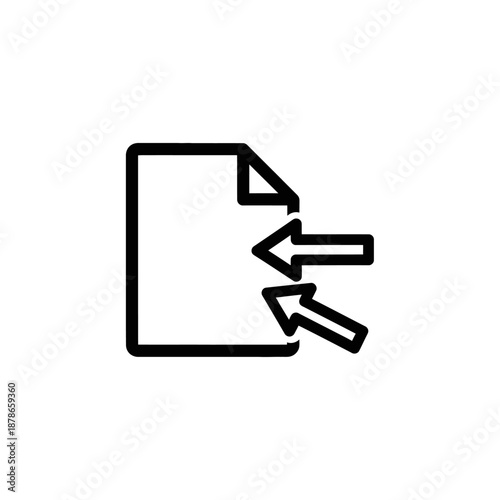 Digital File Upload Icon for Data Transfer and Document Management