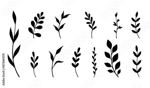 Bold animal paw silhouette vector set with dog cat and bear paw print icons