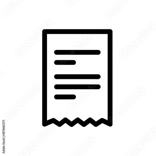 Document Icon Illustration for Digital Files and Paperwork Representation