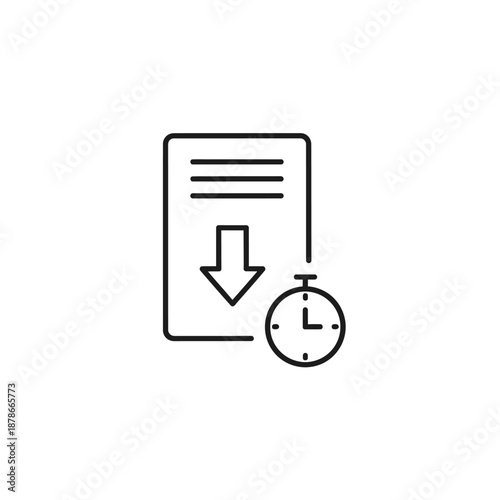 Download Schedule Mobile App Notification with Alarm Clock Icon