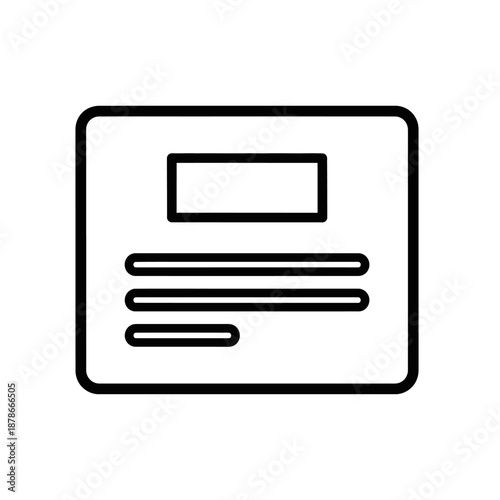 Minimalist Digital ID Card Illustration for Business and Security