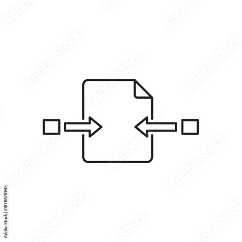 Modern Data Synchronization Concept with Digital Files and Arrows