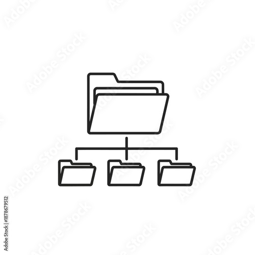Organized Digital File Folder Structure for Data Management and Storage