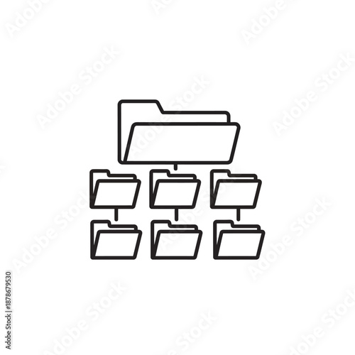 Organized Digital File Folder System for Data Management and Storage