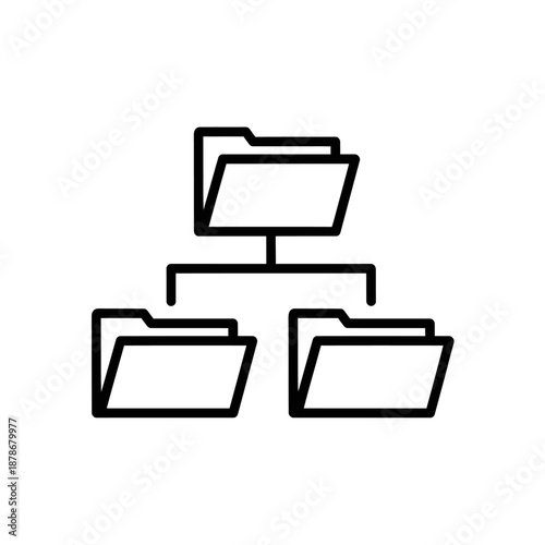 Organized Folder Hierarchy Diagram for Digital File Management