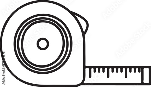 Simple outline household tool icons with solid white background, suitable for vector tracing, SVG conversion, and icon packs. Generative Ai