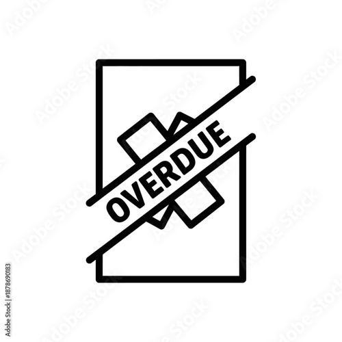 Rising Overdue Credit Card Bill with Financial Stress Concept