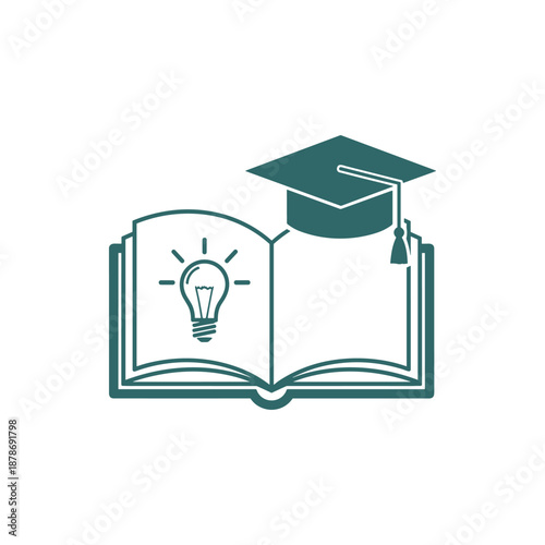 Conceptualizing academic success and the power of knowledge, this icon represents the journey of learning, innovative ideas, and the pursuit of graduation and intellectual growth