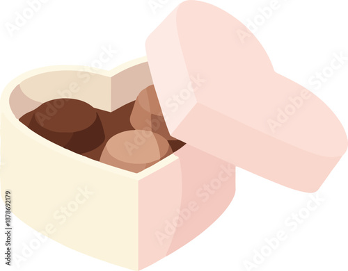 Heart Shaped Box of Chocolates Candy Gift