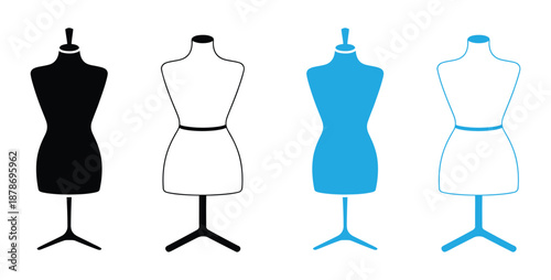 dress forms for fashion design and clothing display.