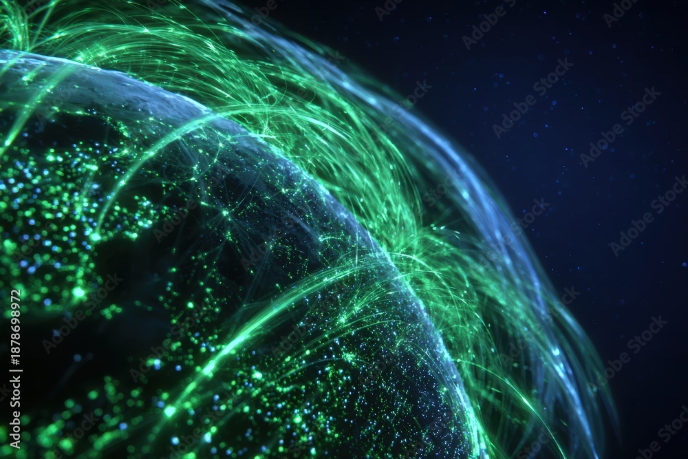 Obraz premium Earth Digital Network