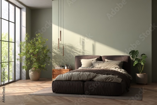 Cozy Minimalist Bedroom Interior