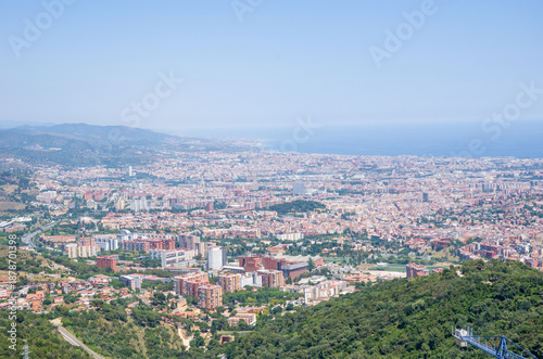 Wallpaper Mural Aerial view of coastal city with urban and natural landscape Torontodigital.ca