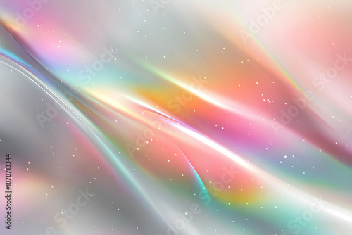 transparent holographic rainbow light effect background