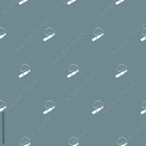 Vaping seamless pattern isolated on color background