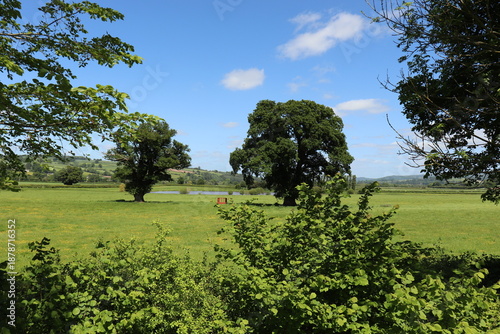 Wales countryside in the summertime