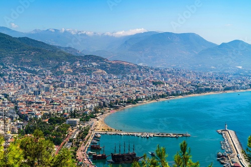Tableau sur toile Alanya is a popular resort city on the southern coast of Turkey, located along the Mediterranean Sea