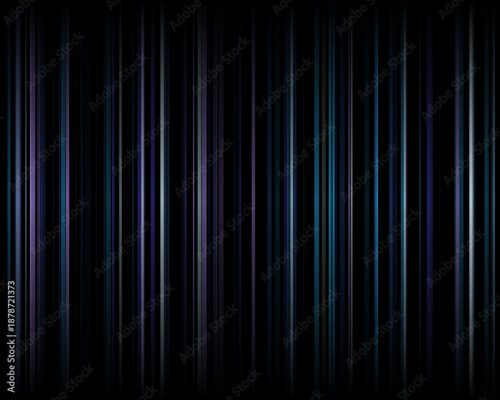Fototapeta premium Blue Lines Black Background, Abstract Vertical Texture, Tech Stripe Pattern, Modern Wallpaper, Linear Backdrop, Creative Art, Graphic Design