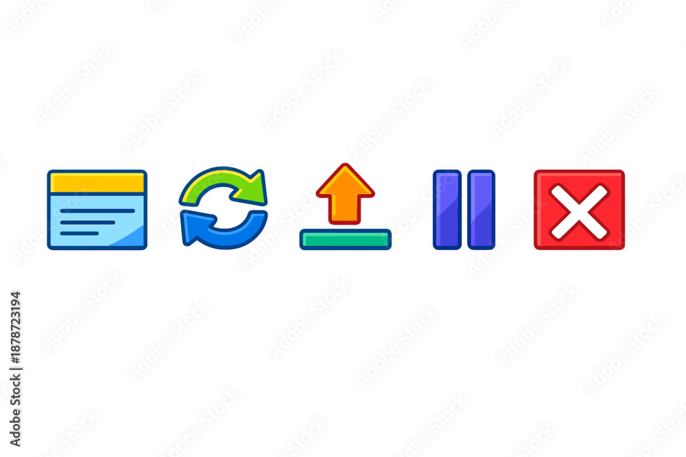Fototapeta premium User Interface Icons