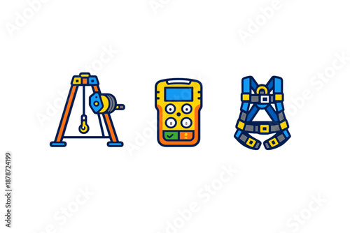 Safety equipment icons
