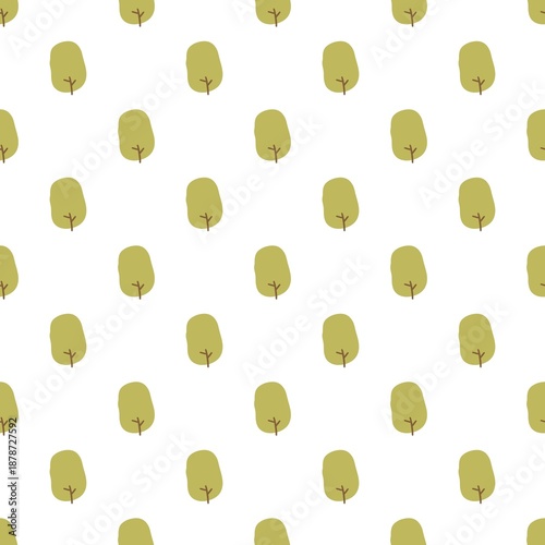 Small Tree Seamless Continuous Pattern