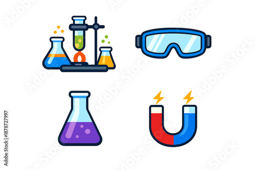 Science Experiment Icons