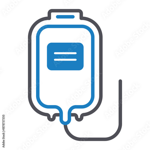 Blood Transfusion Vector Icon which can easily modify or edit
