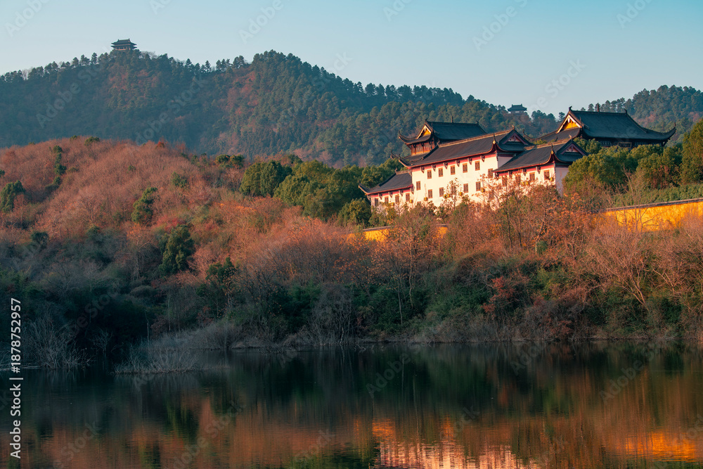 Fototapeta premium Ancient Chinese architectural scenery