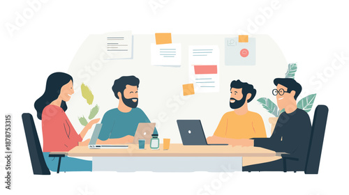 Group of People Having Business Meeting.