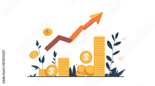 Growing Stacks of Coins with Arrow.