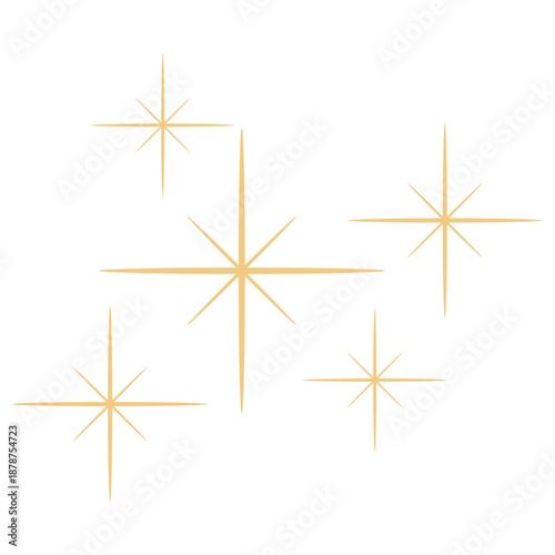 Golden Sparkle Stars