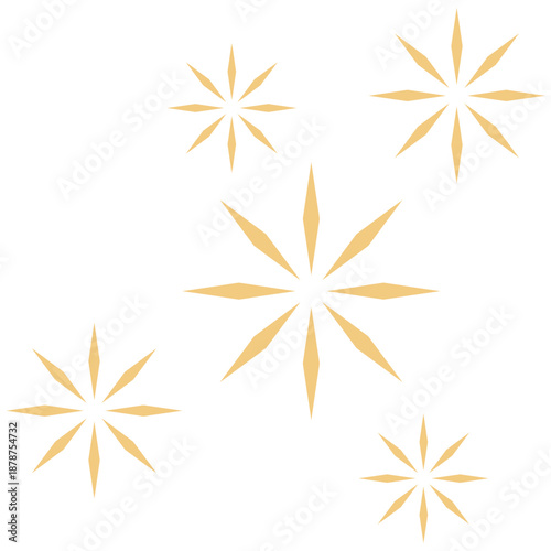 Golden Sparkle Stars