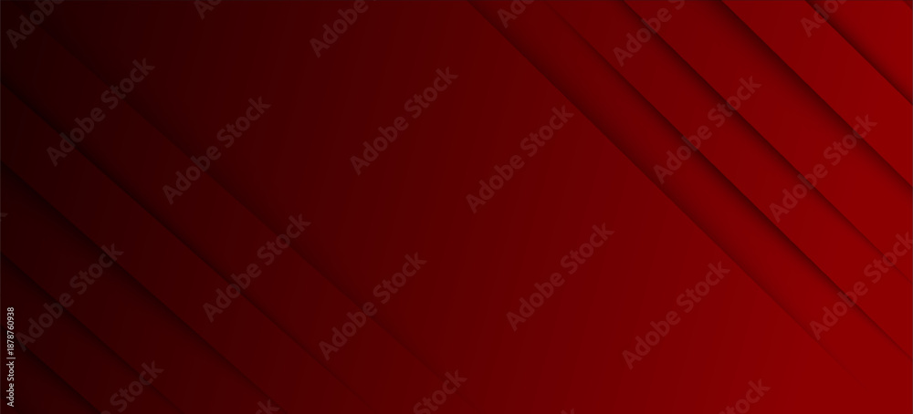 Fototapeta premium Red line with white architecture futuristic background minimal concept vector illustration subtle design. modern design abstract background