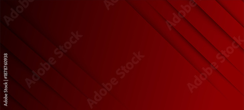 Red line with white architecture futuristic background minimal concept vector illustration subtle design. modern design abstract background