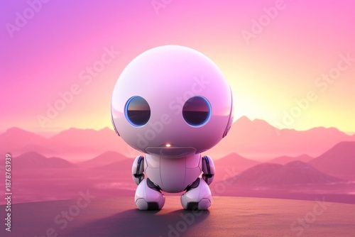 3d render of a robot