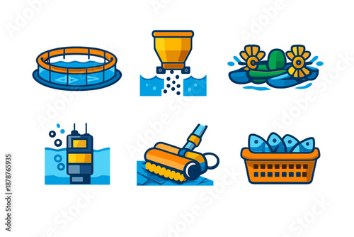 Aquaculture icons