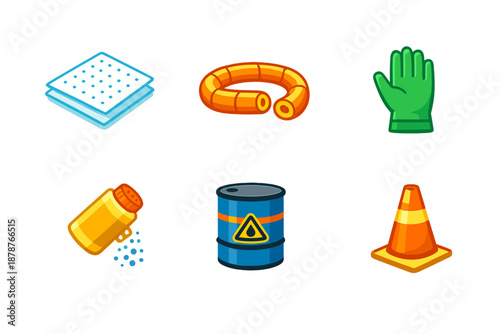 Collection of Safety and Protective Equipment Icons