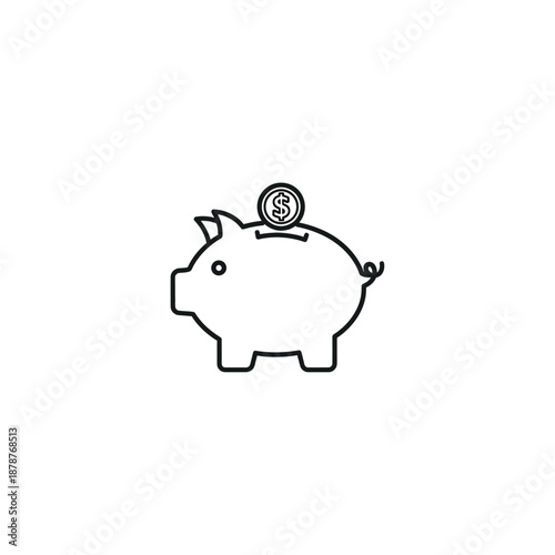 Piggy Bank Savings Icon