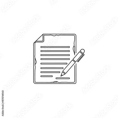 Contract Agreement File Icon