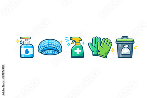Hygiene and Safety Icons