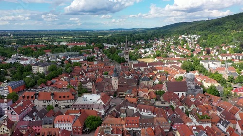 Old city of Ettlingen in Germany with Alb river. View of a central district of Ettlingen, Germany, with Alb river. Ettlingen, Baden Wurttemberg, Germany.