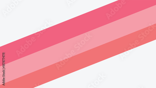 Vintage red ribbon on a red and white striped paper backdrop featuring a grunge line texture and old fabric pattern illustration for a decorative wallpaper design