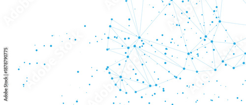 Complex network of interconnected nodes