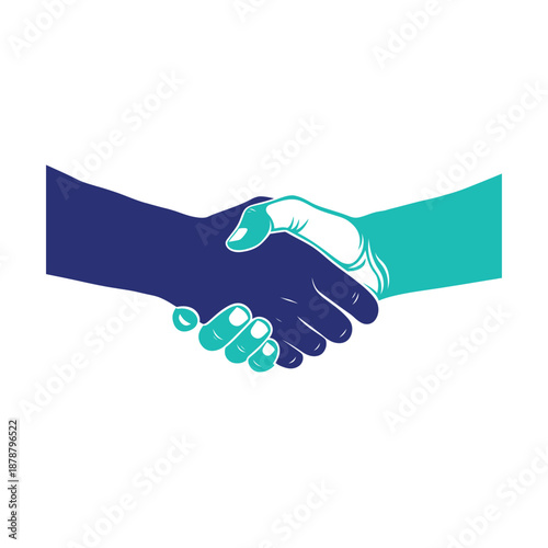 Business handshake between two professional men representing partnership and agreement