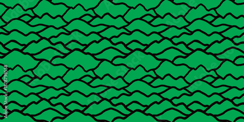 Seamless Handdrawn Mountain Pattern with Natural Calm Style
手描き風の山並みが織りなすシームレス自然パターン