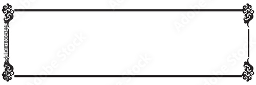 Traditional Chinese black Decorative Frames. Collection of traditional Chinese style  decorative frames with clouds and ornamental details, inspired by Asian culture, festivals, and classic design.

