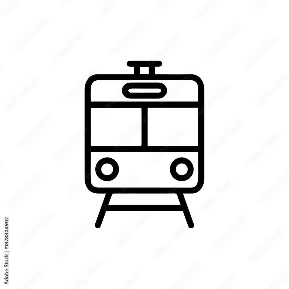 Fototapeta premium train icon vector illustration