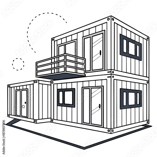 Innovative Container Based Modular Building Design for Modern Sustainable Architecture and Rapid Construction