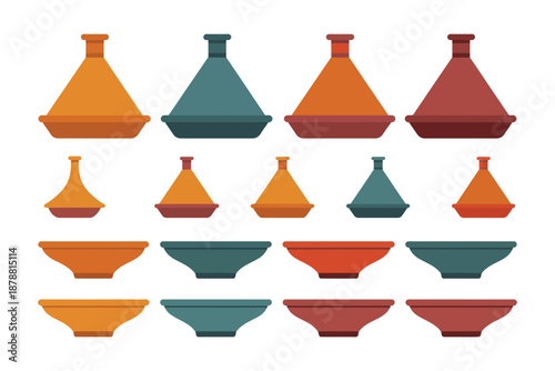 Moroccan Tagine Patterns. vector